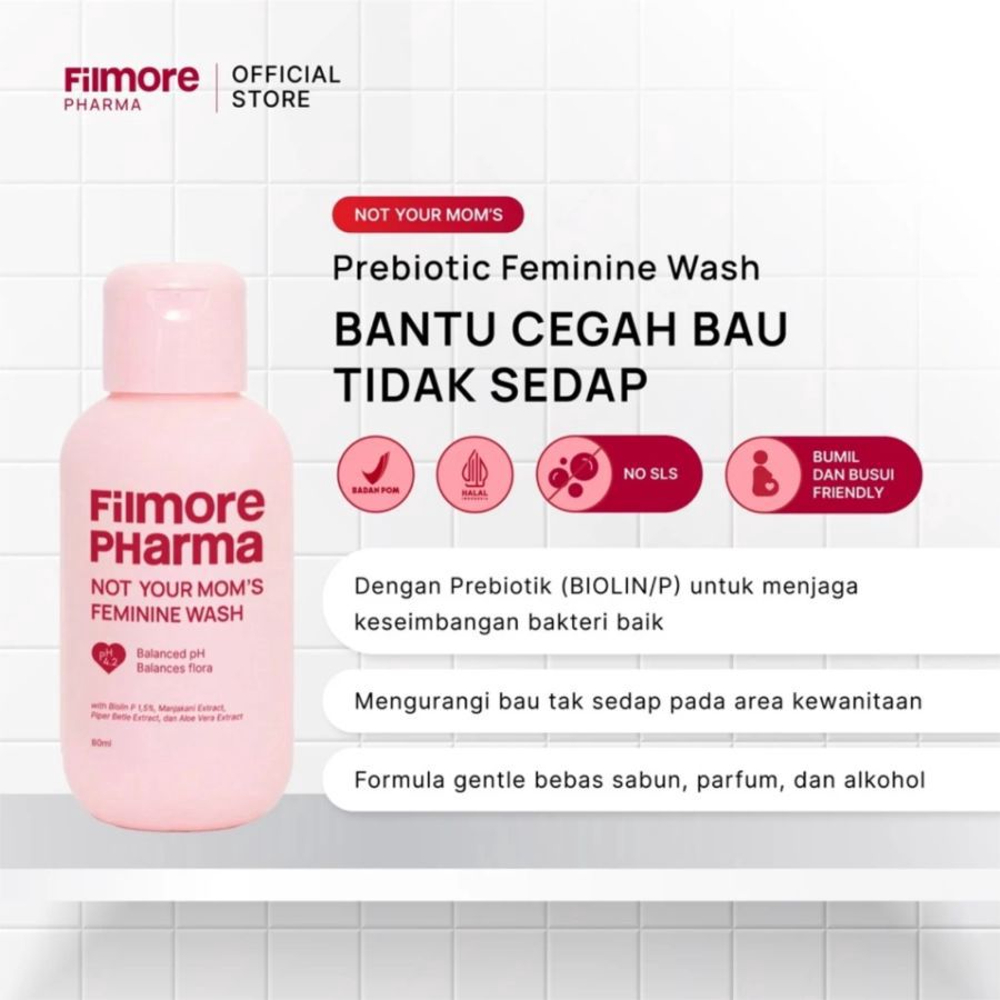 Filmore Pharma Not Your Mom's Prebiotic Feminine Wash Bottle 80ml