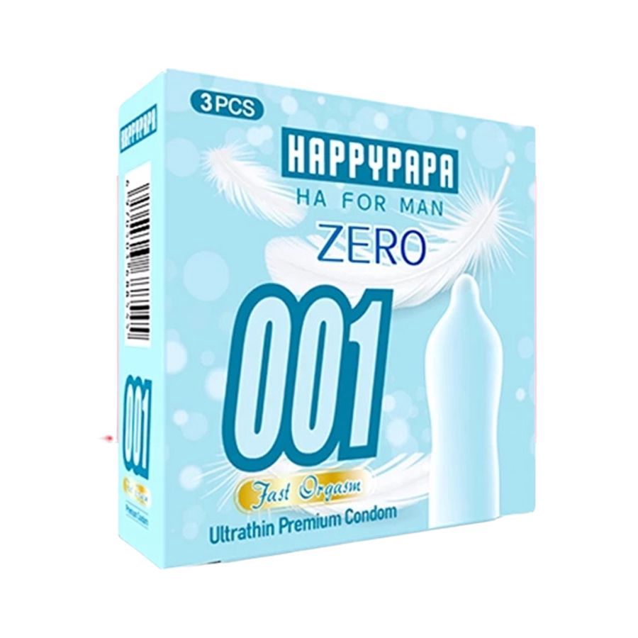 Happypapa 001 Zero Ultrathin Premium Kondom Pria 3sachets