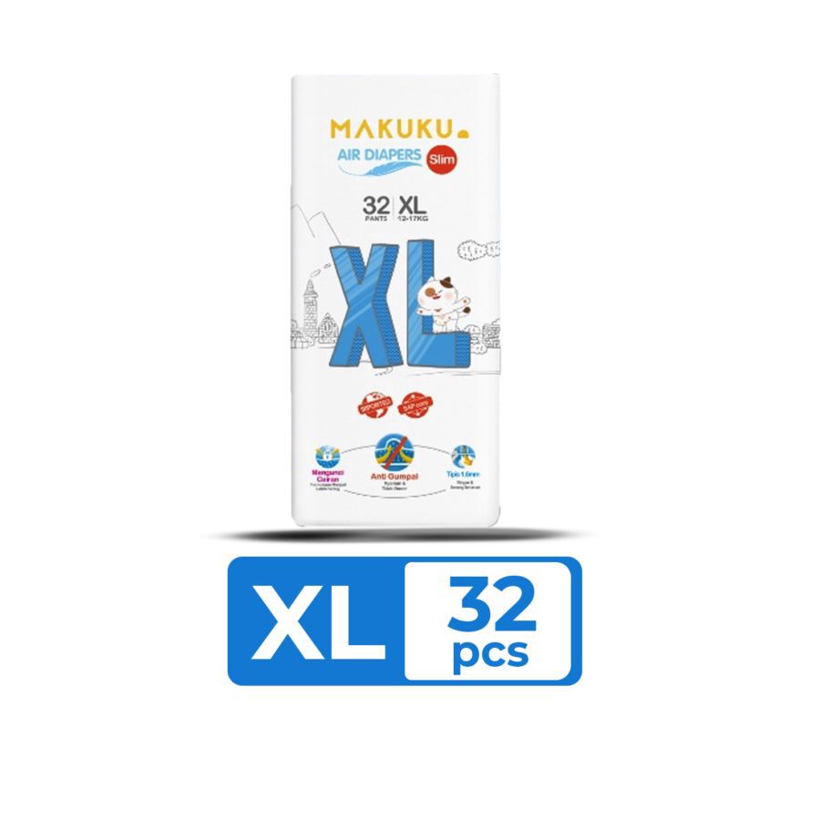 Makuku Diapers Slim Pants Diapers XL32 1pack