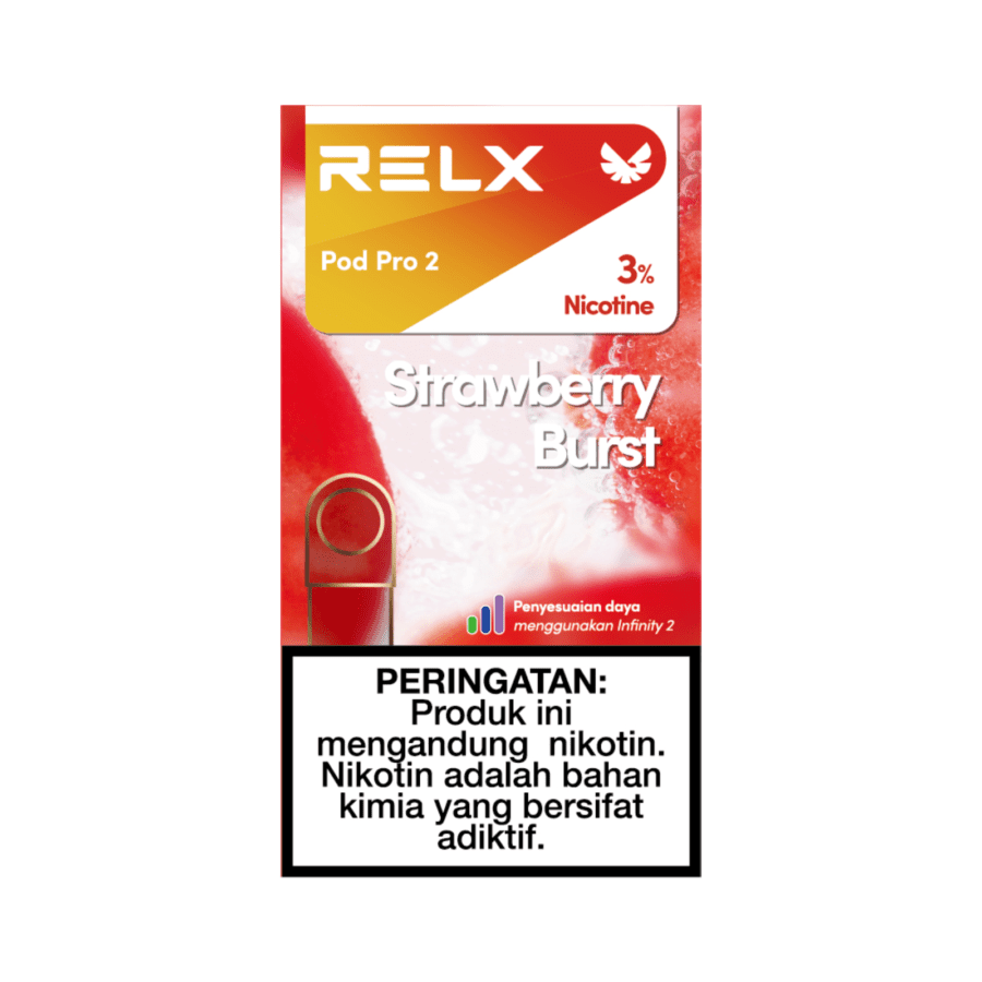Relx Pod Pro 2 Strawberry Burst Rokok Elektrik 1pack