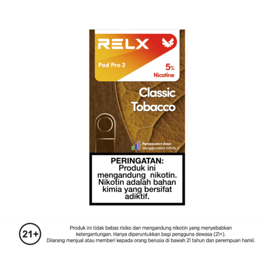 Relx Pod Pro 2 Classic Tobacco Rokok Elektrik 1pack