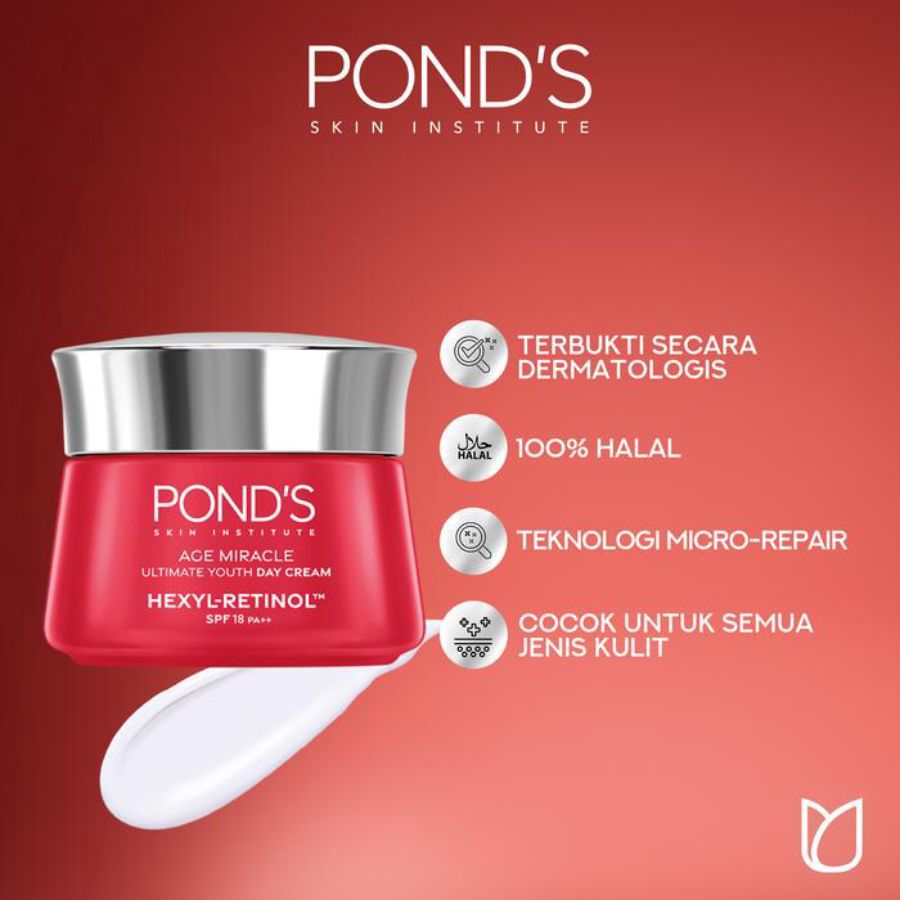 Pond'S Age Miracle Ultimate Youth Hexyl-Retinol SPF 18++ Day Cream
