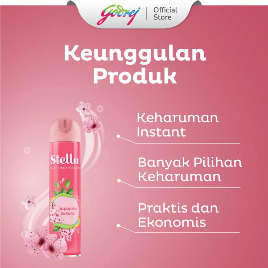 Stella Aerosol Japanese Sakura Pengharum Ruangan 350ml