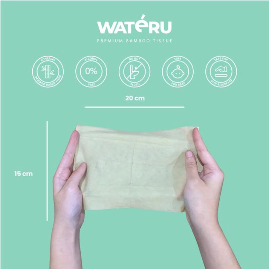 Wateru Baby Wipes Antibacterial 5pcs, 10sheets
