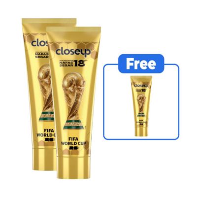 [FIFA Exclusive] Buy 2 Closeup Perlindungan Nafas Segar 18 Jam Pasta Gigi 95gram + Free Closeup Toothpaste 95gram