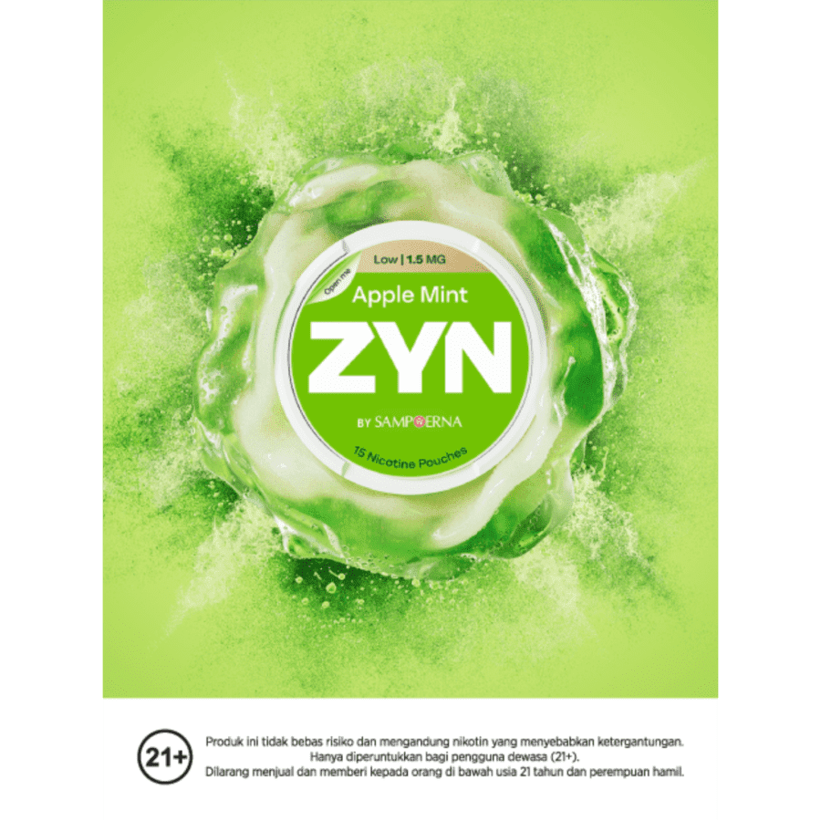 ZYN by Sampoerna Apple Mint Mini Dry Low Strength 1.5mg 15pcs