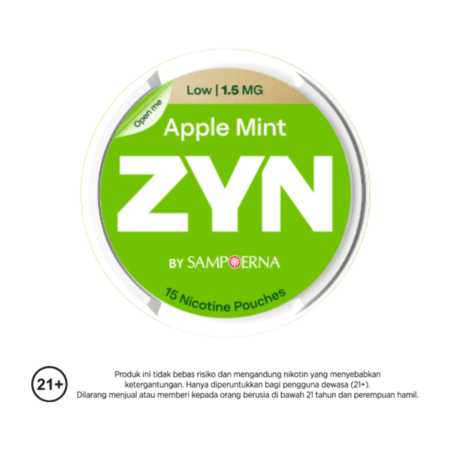 ZYN by Sampoerna Apple Mint Mini Dry Low Strength 1.5mg 15pcs