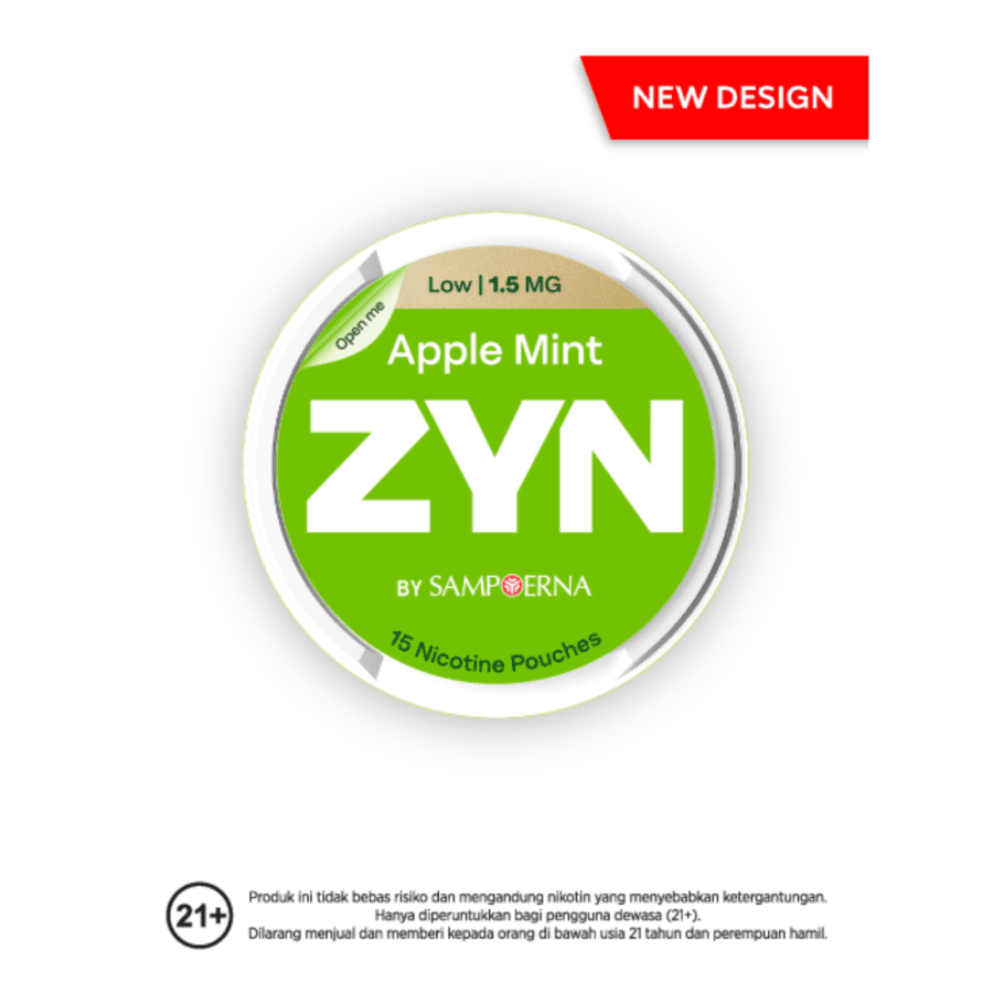 ZYN by Sampoerna Apple Mint Mini Dry Low Strength 1.5mg 15pcs