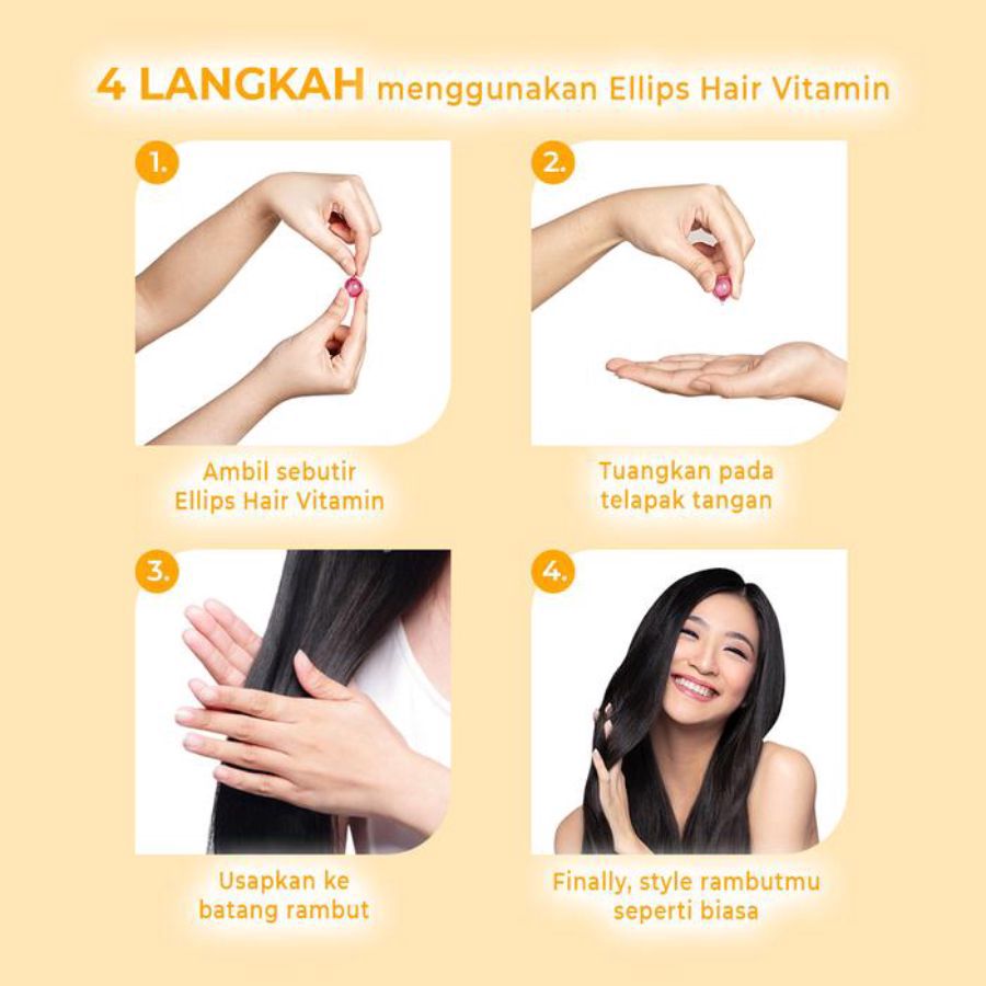 Ellips Smooth & Silky Hair Vitamin 6butir