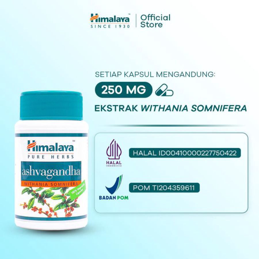 Himalaya Ashvagandha Suplemen 60kapsul