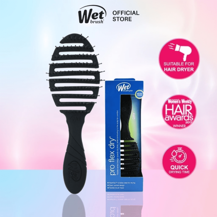 The Wet Brush Pro Flex Dry Black