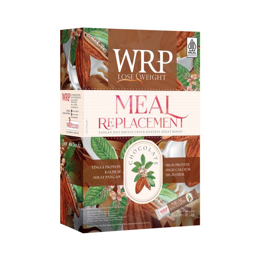 WRP Meal Replacement Chocolate Suplemen Box Suplemen Diet & Pengelolaan Berat Badan