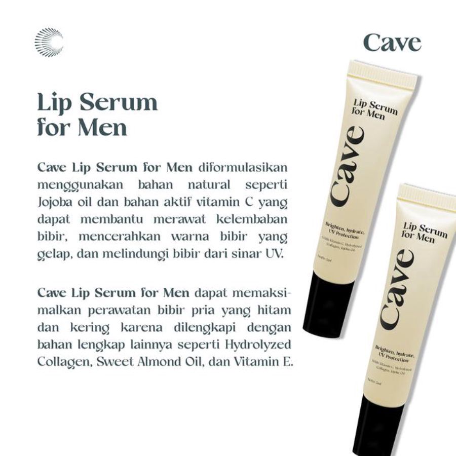 Cave Lip Serum For Men Perawatan Bibir Pria 7ml