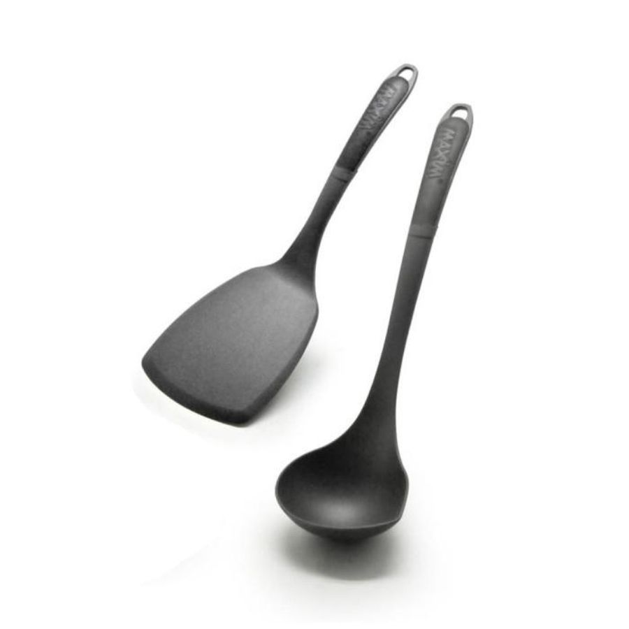Maxim Utensil Pro Spatula Sutil Ladle Nylon Tahan Panas 2pcs 2pcs