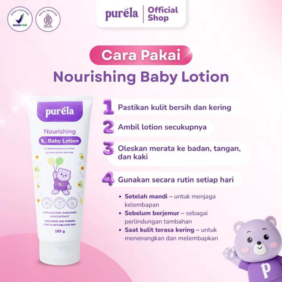 Purela Nourishing Baby Lotion 185gram
