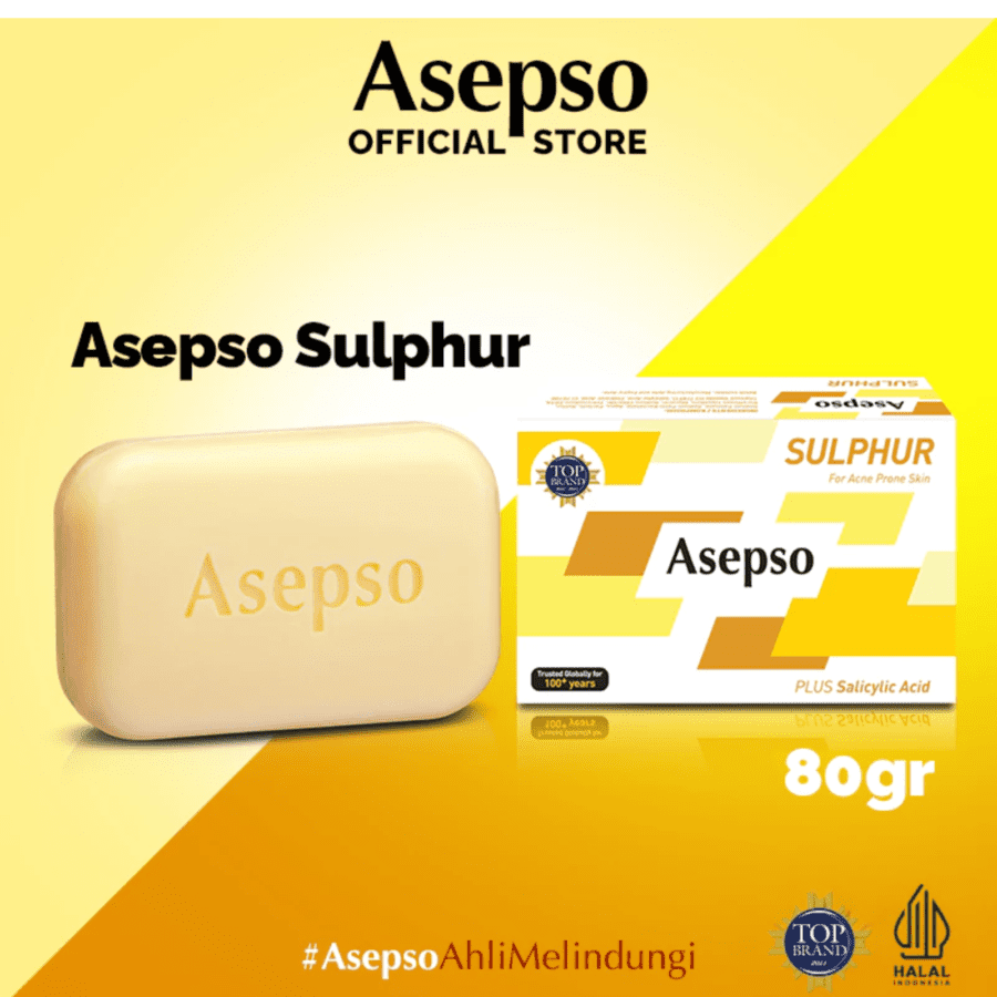 Asepso Sulphur Barsoap 80gram