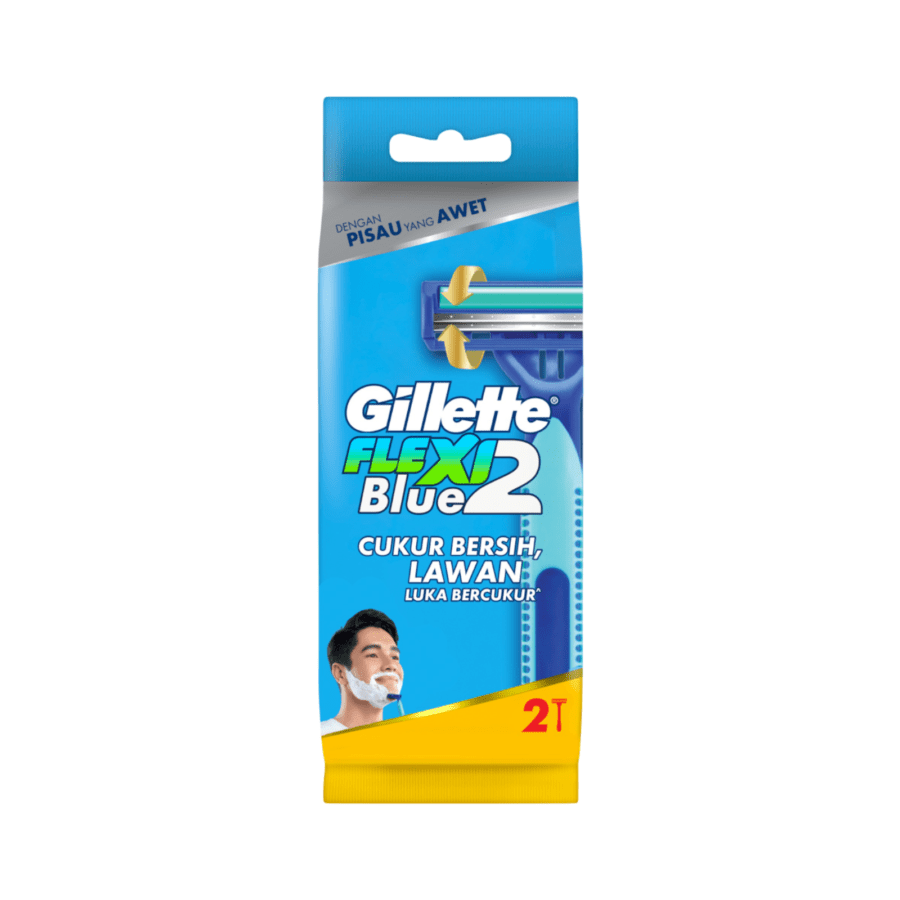 Gillette Flexi Blue 2 Pisau Cukur 2pcs