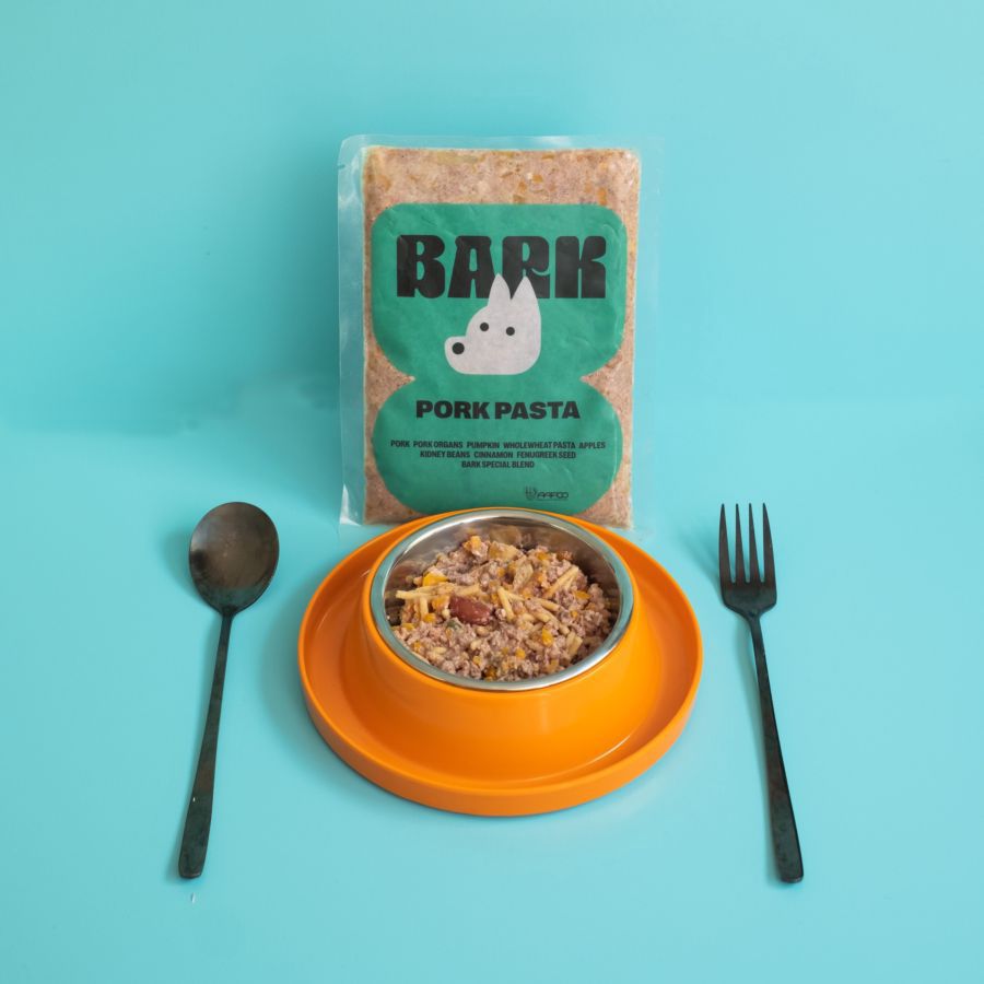 BARK Pork Pasta Makanan Anjing Basah