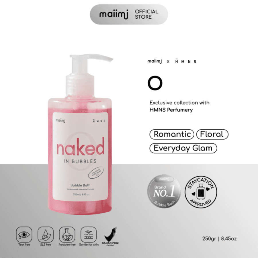 Maiimi X HMNS Naked in Bubbles O Bubble Bath 250ml