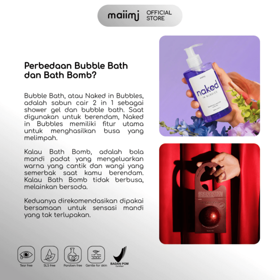 Maiimi X HMNS Darker Shades of Orgsm Bath Bomb 155gram