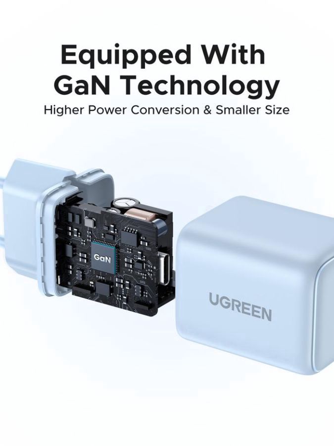 Ugreen N Series 30 Watt GaN Black Charger Adaptor 1pcs