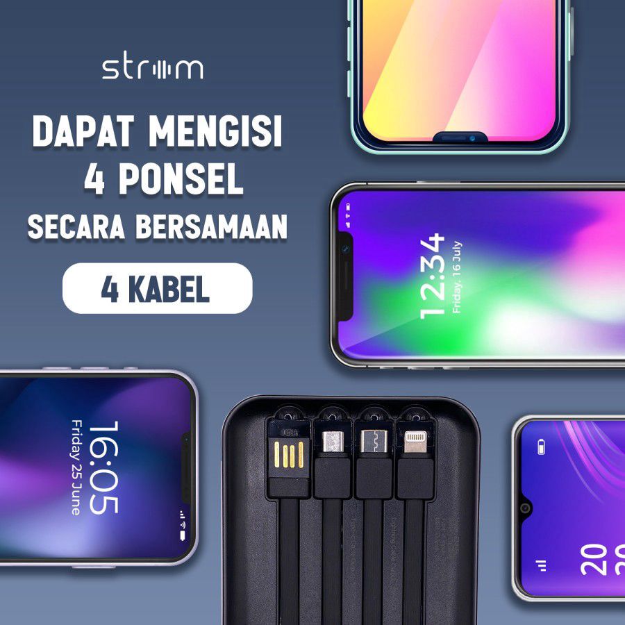 Strom Enkel 4 in 1 Power Bank 10000 mAh 1pcs