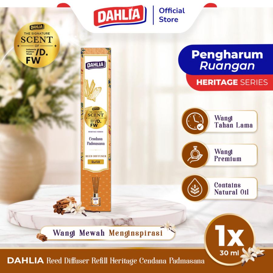 Dahlia Reed Diffuser Cendana Padmasana Pengharum Ruangan Refill 1pack