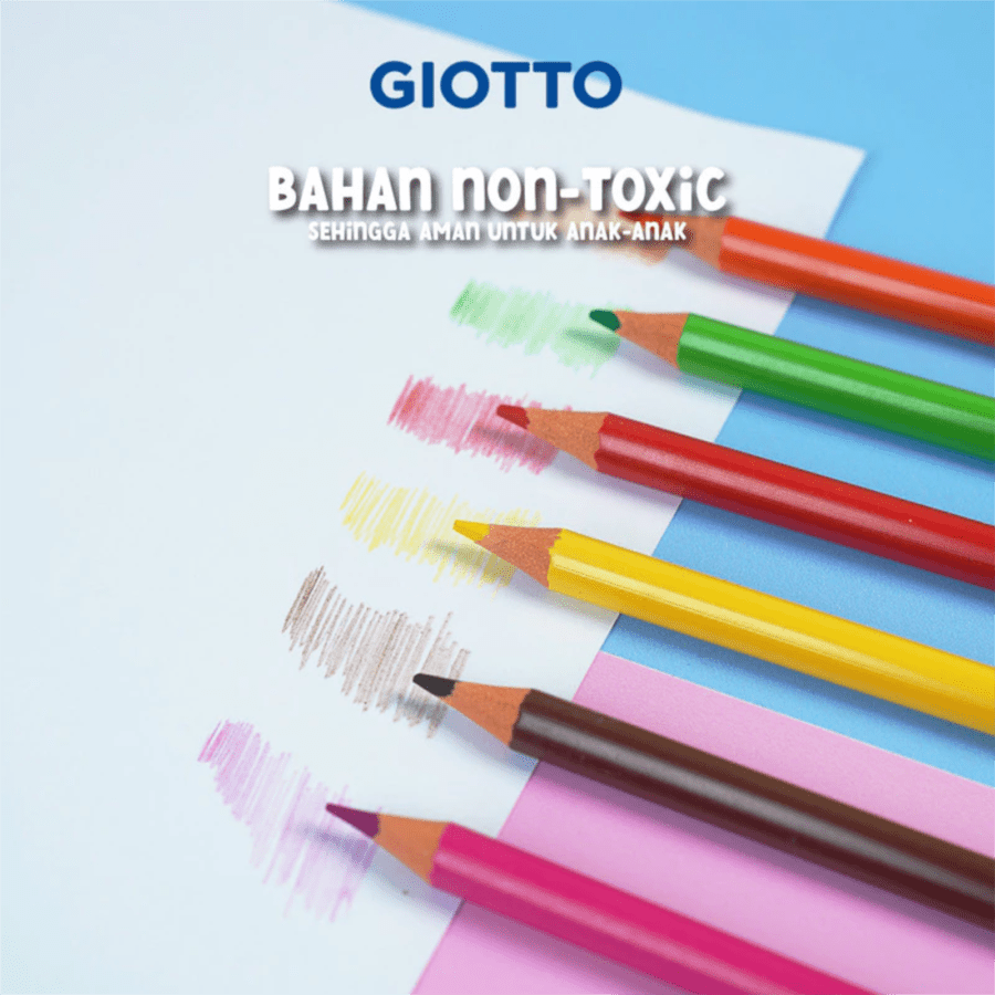 Giotto Elios Triangular Cardboard Pensil Warna