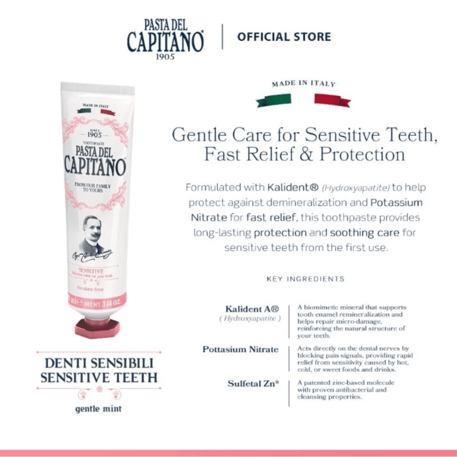 Pasta del Capitano 1905 Sensitive Toothpaste 75ml