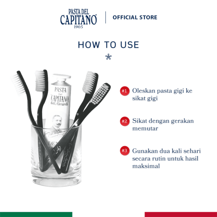 Pasta del Capitano 1905 Baking Soda Whitening Booster Toothpaste 75ml
