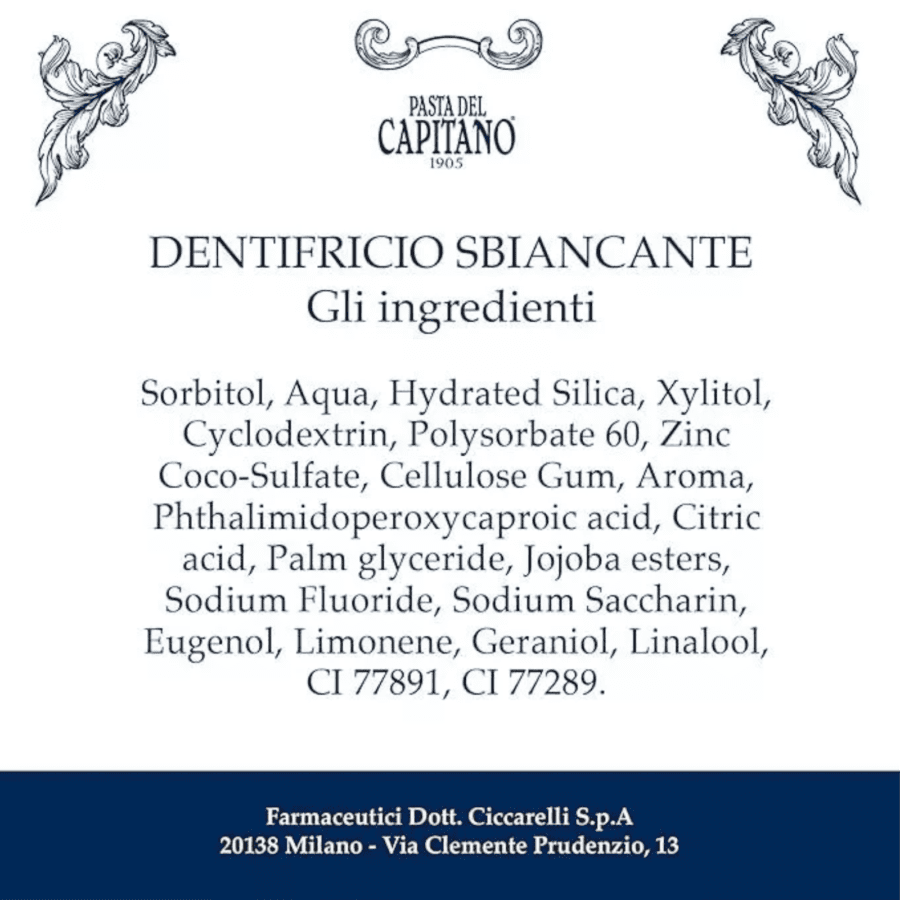 Pasta del Capitano 1905 Whitening Ox-Active Toothpaste 75ml