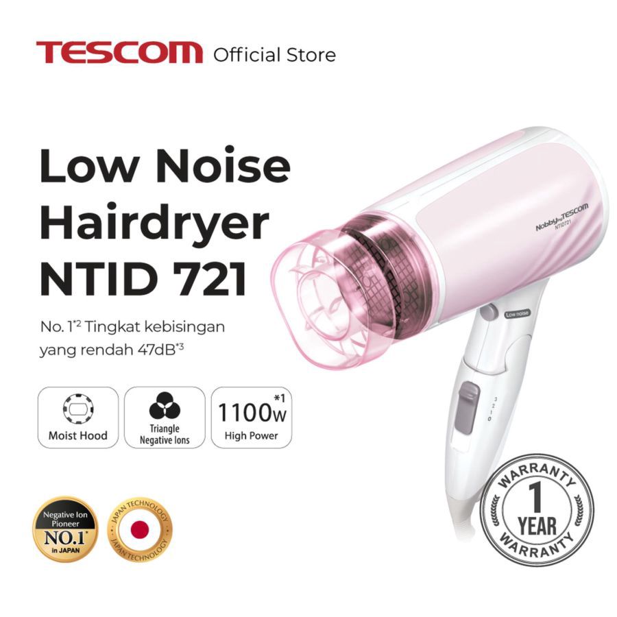 Tescom Ion Hair Dryer NTID721 1pcs
