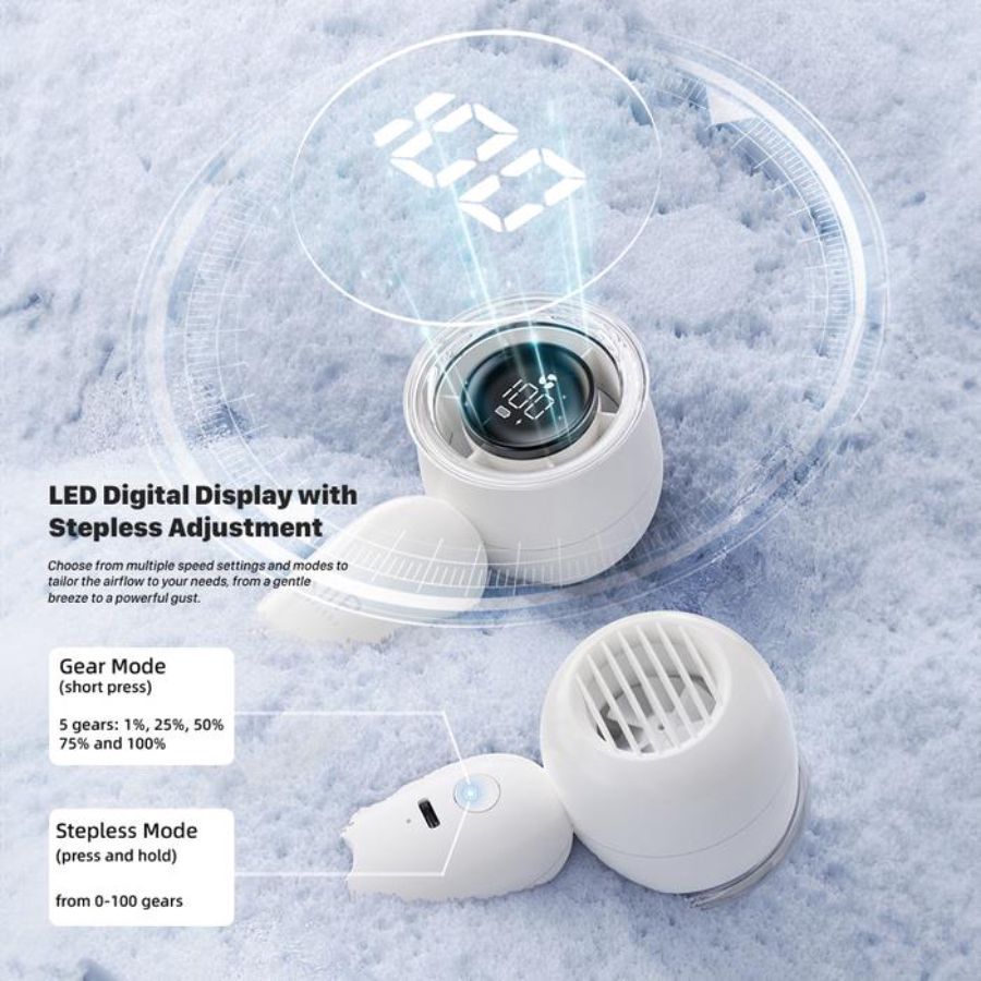 KiiP Portable Handheld Mini Fan FAN03 Beige 1pcs