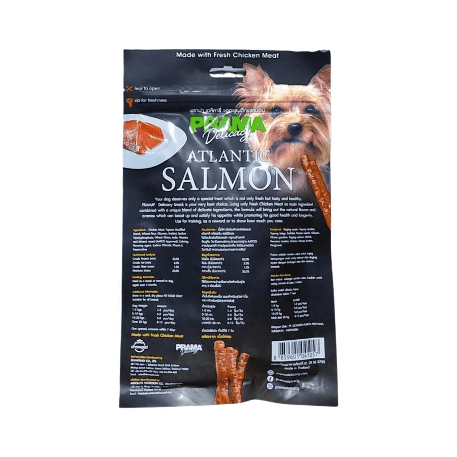 Prama Delicacy Salmon Snack Anjing 70gram
