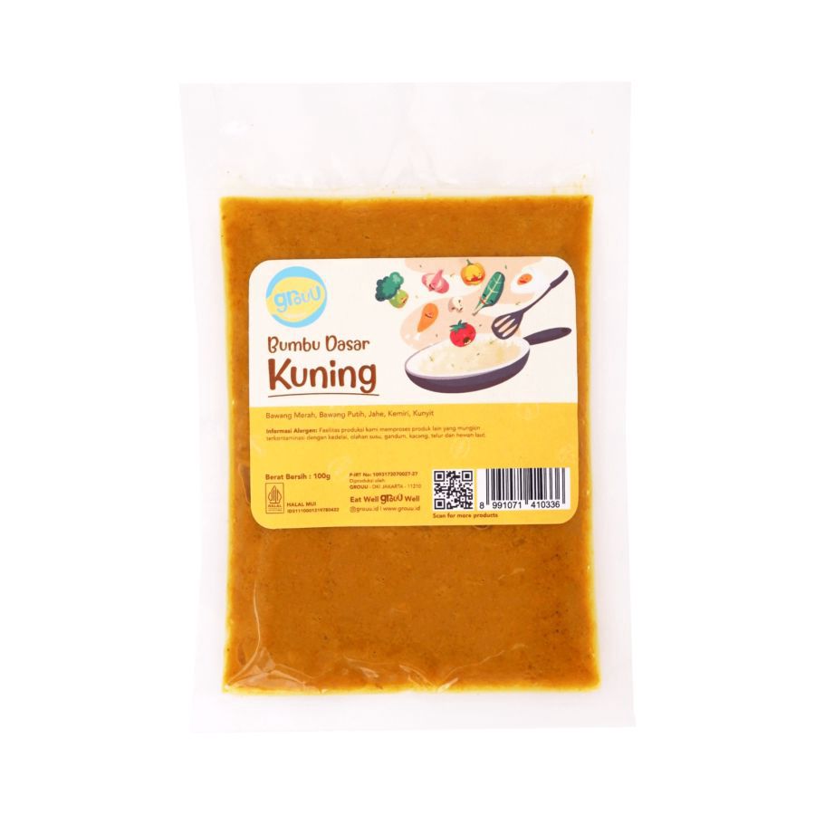 Grouu Cooking Series Bumbu Dasar Kuning MPASI Refill 100gram