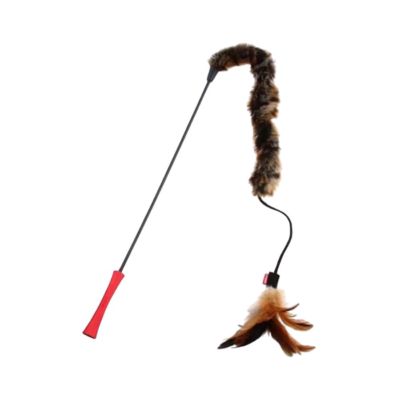 GiGwi Fishing Feather Teaser Stick Mainan Kucing