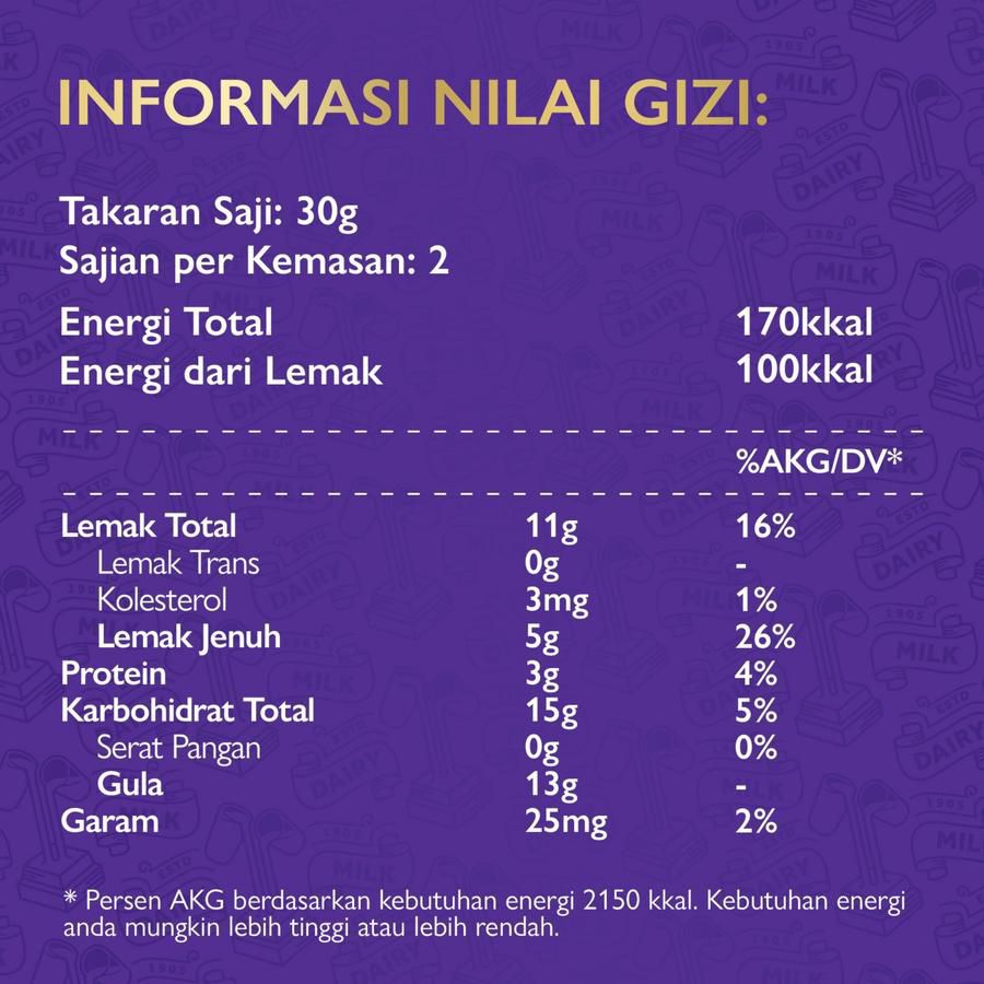 Cadbury Dairy Milk Hazelnut Cokelat 52gram
