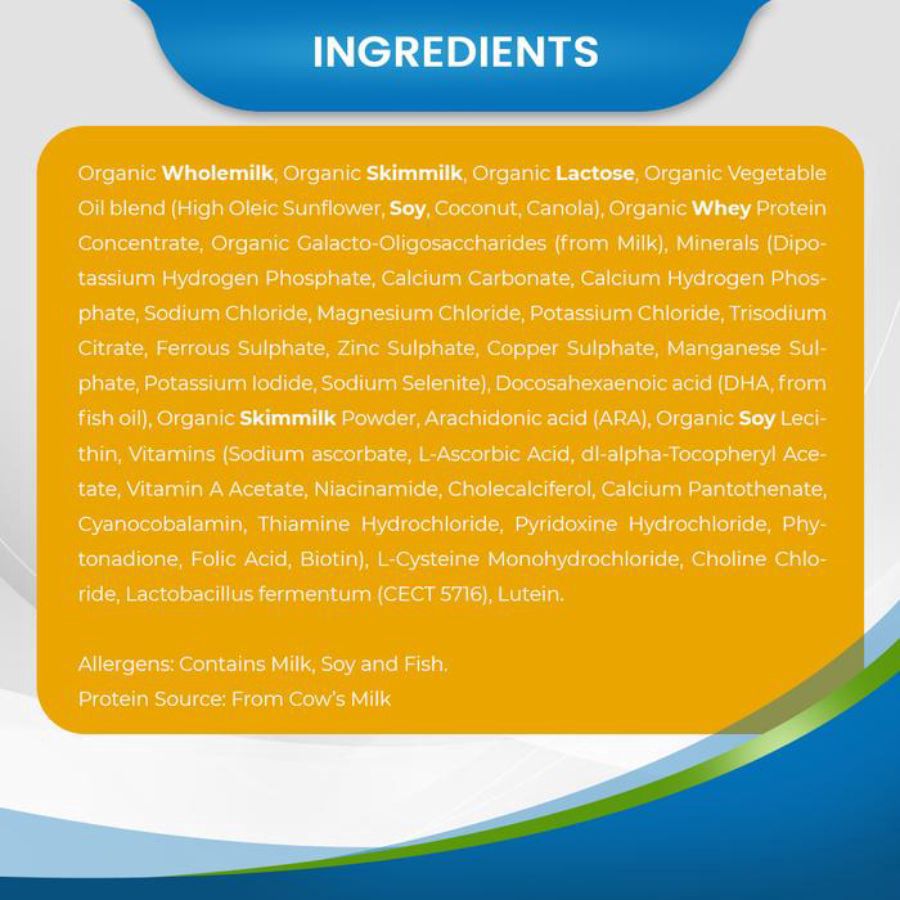 Nature One Dairy Organic Follow-On Step 2 6-12 Months 900gram