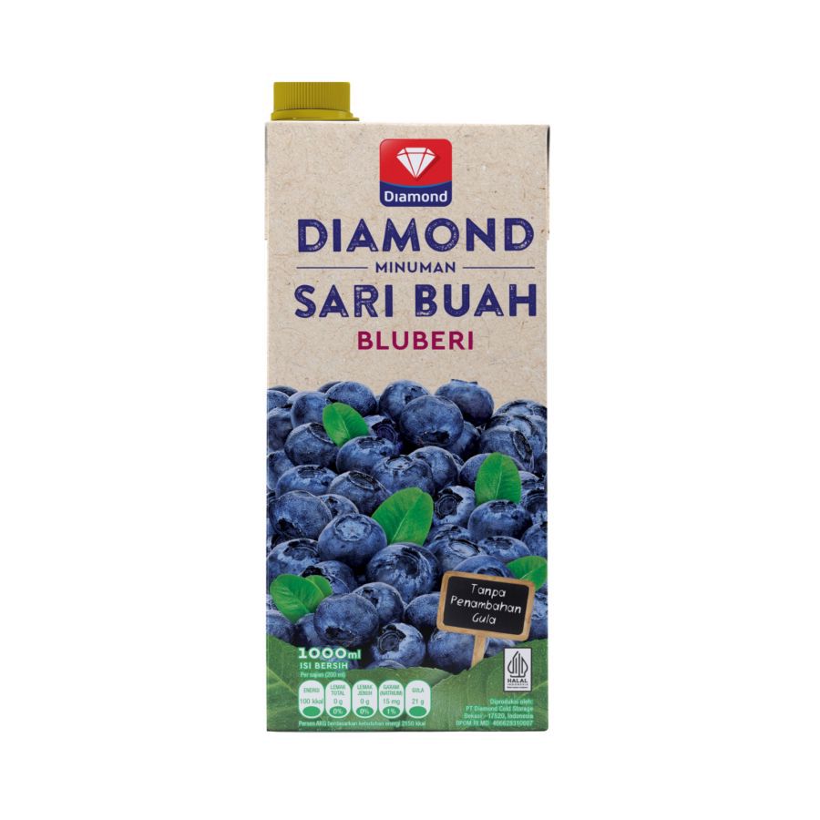 Diamond Juice Blueberry Unsweetened 1liter