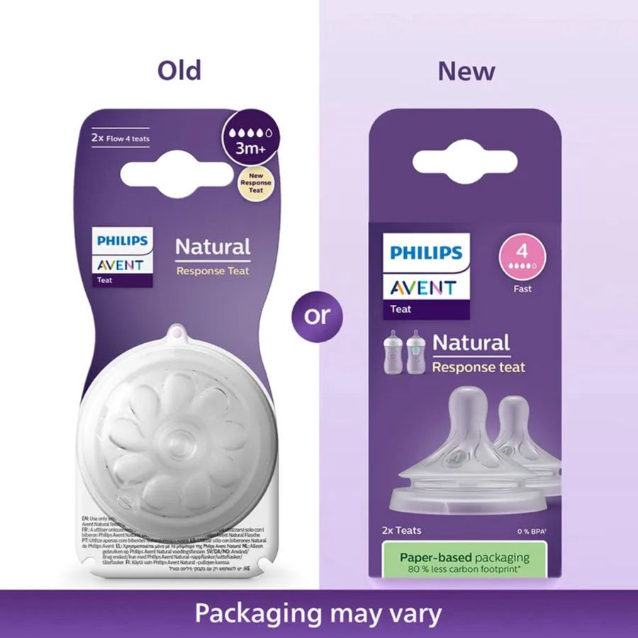 Philips Avent Natural Response Teat Dot Bayi T4 2pcs