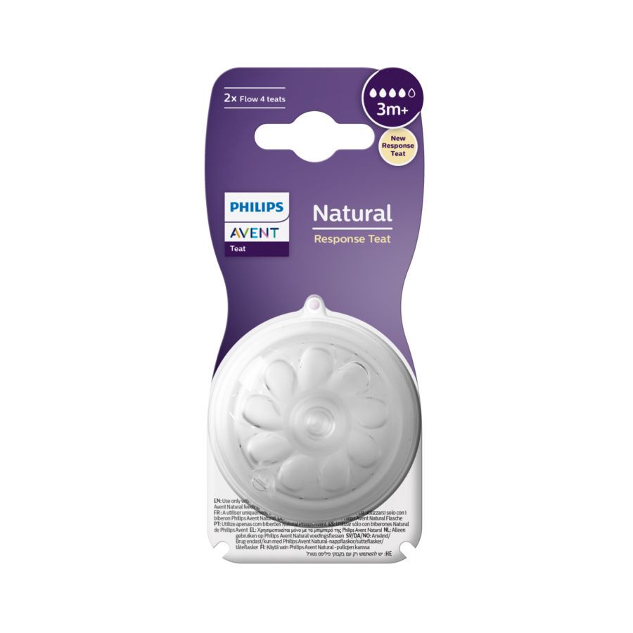 Philips Avent Natural Response Teat Dot Bayi T4 2pcs