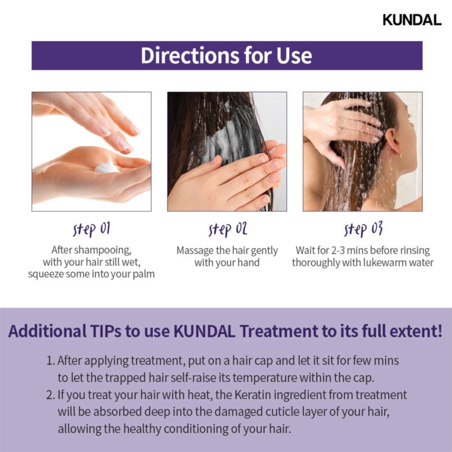 Kundal Honey & Macadamia Hydro-Intensive Protein Premium Baby Powder Hair Treatment 500ml