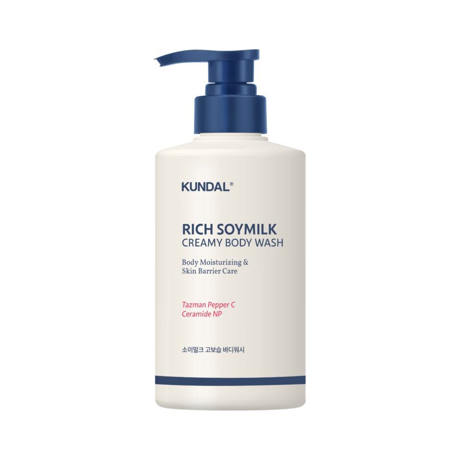Kundal Rich Soymilk Mellow Vanilla Creamy Body Wash Pump Bottle 500ml