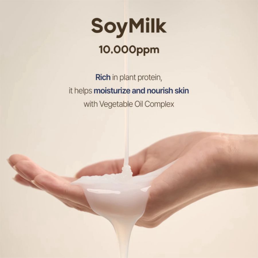Kundal Rich Soymilk Mellow Vanilla Creamy Body Wash Pump Bottle 500ml