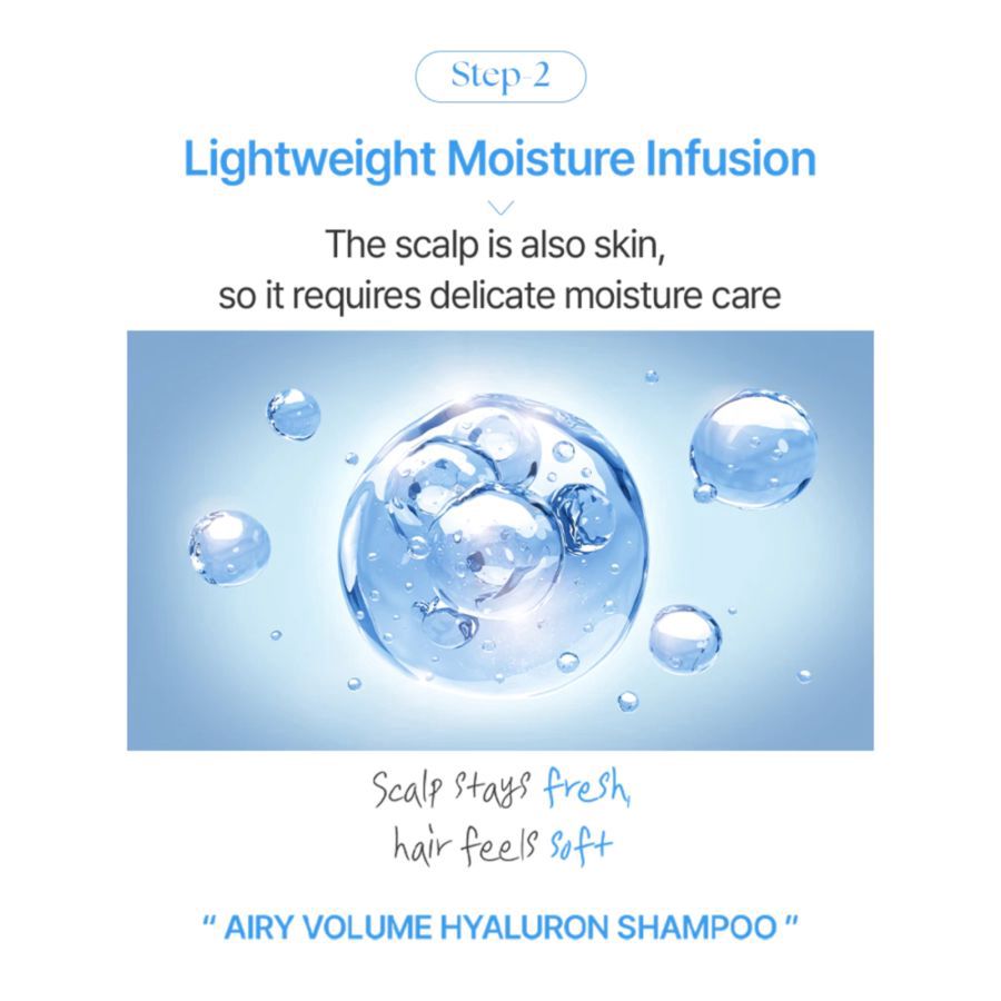 Kundal Airy Volume Blossom Breeze Hyaluron Shampoo