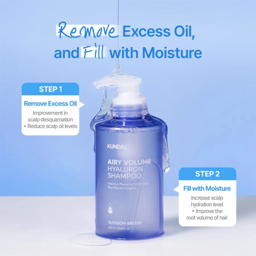 Kundal Airy Volume Blossom Breeze Hyaluron Shampoo