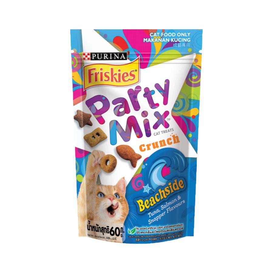 Friskies Party Mix Beachside Snack Kucing 1pcs