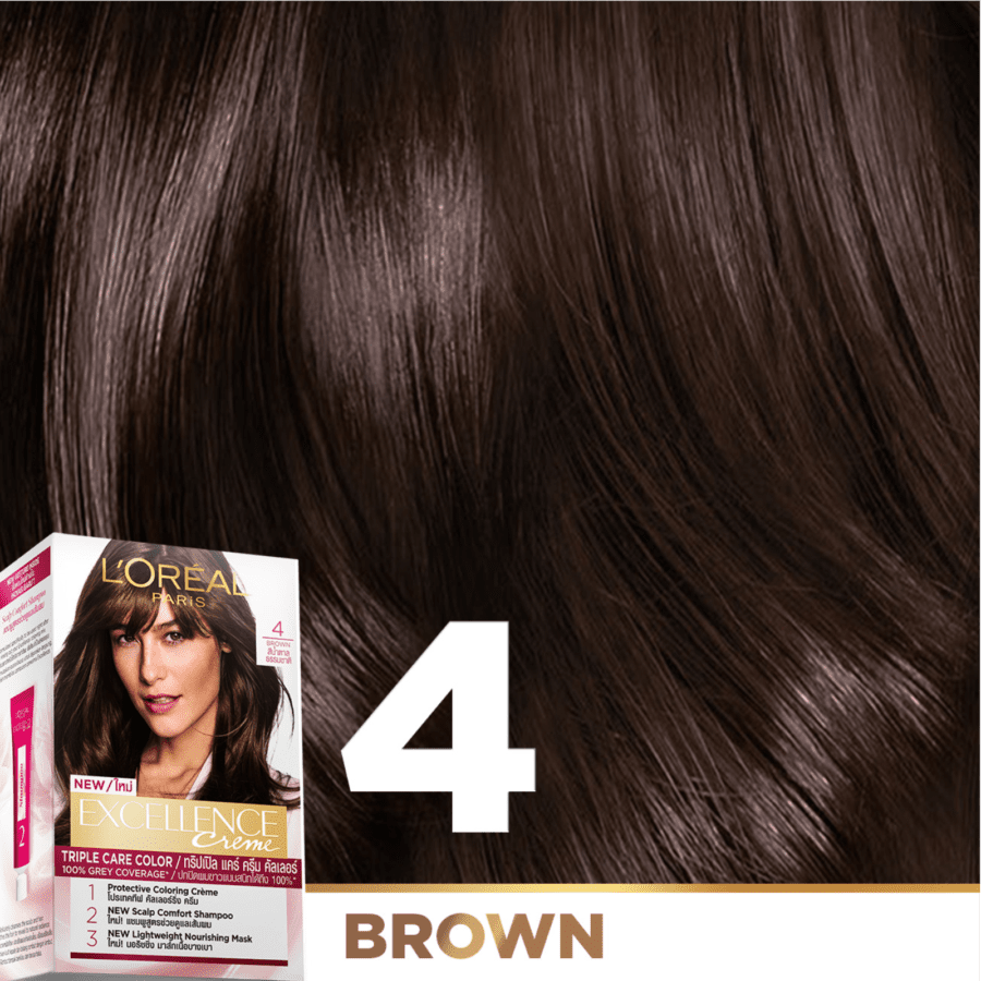 L'Oreal Paris Excellence Creme 4 Natural Brown 48ml