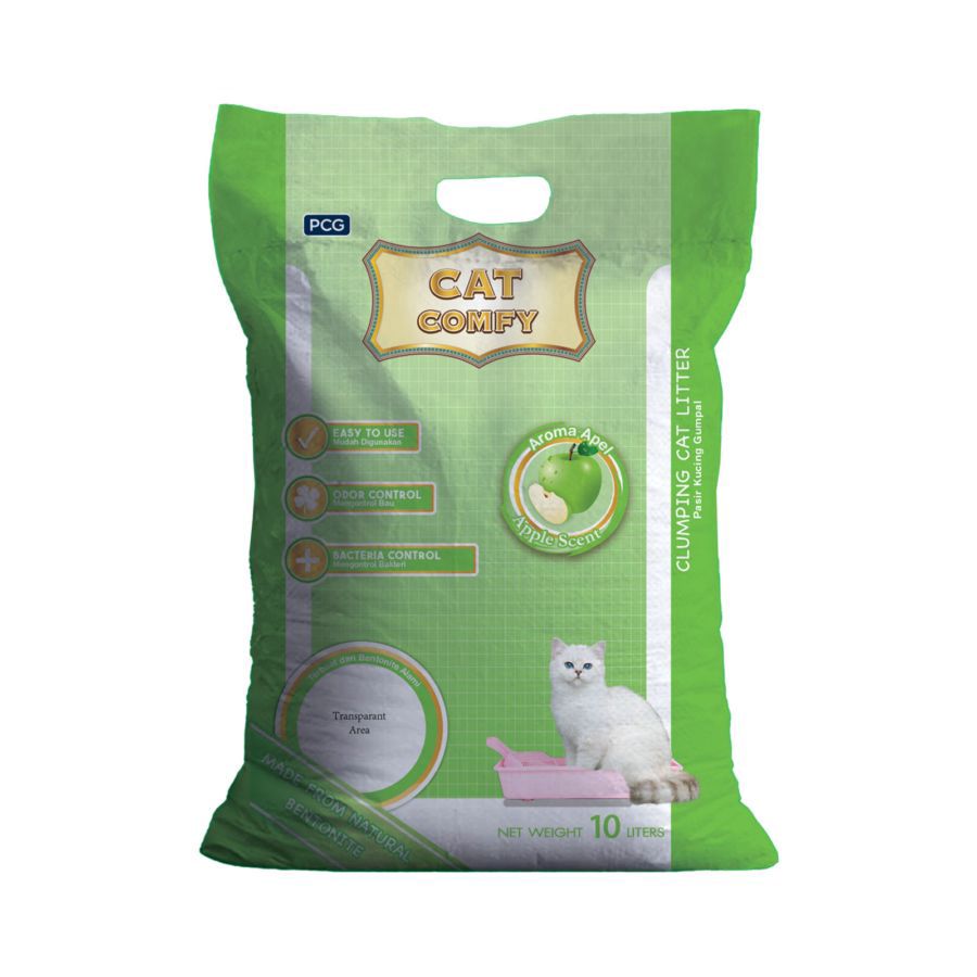 Cat Comfy Apple Scent Clumping Cat Litter 10liter