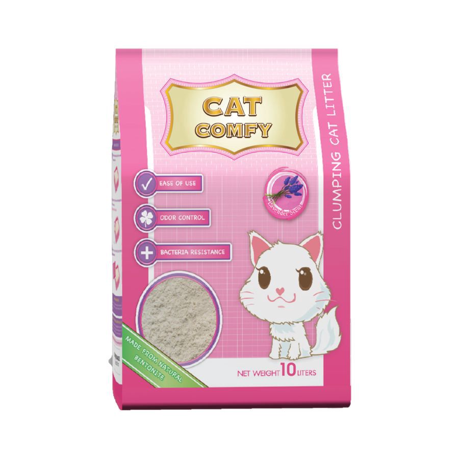 Cat Comfy Lavender Bentonite Cat Litter 10liter
